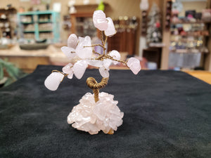 Mini Rose Quartz Gemstone Tree