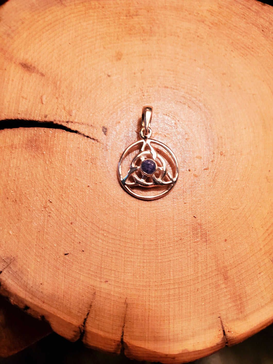 Celtic Knot & Sapphire Pendant