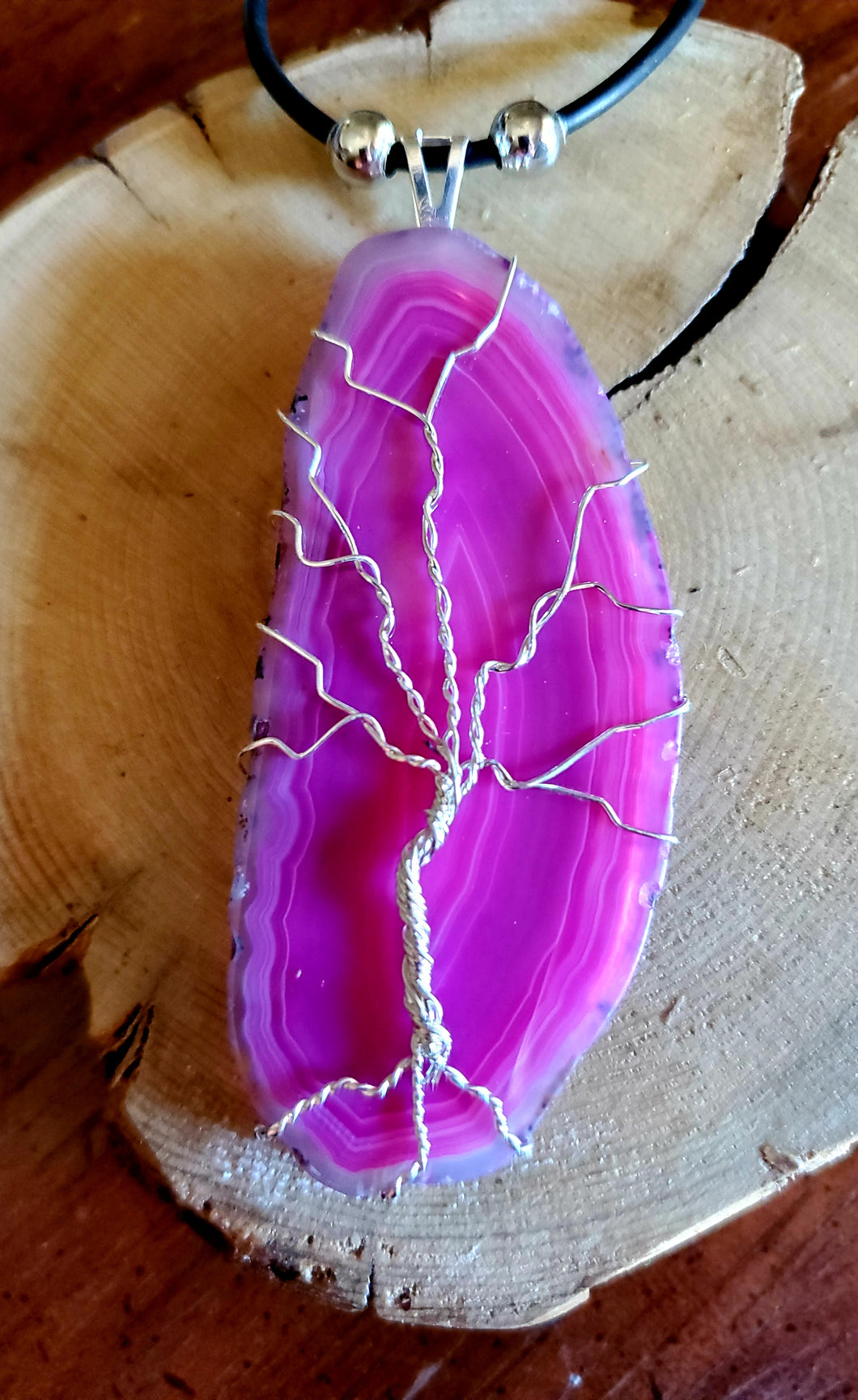 Agate Tree of Life Necklace