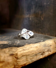 Load image into Gallery viewer, Moonstone 3 Stone Ring
