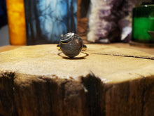 Load image into Gallery viewer, Labradorite Cresent Moon Ring
