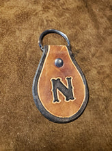 Load image into Gallery viewer, Leather Keyfob Initial
