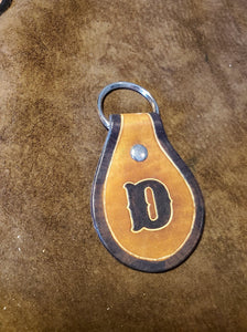 Leather Keyfob Initial