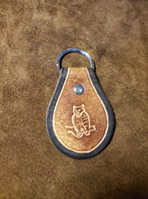 Load image into Gallery viewer, Leather Keyfob Owl
