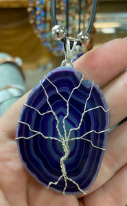 Agate Tree of Life Necklace